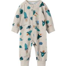 Polarn O. Pyret Nattøj Polarn O. Pyret Natural Unicorn Print Sleepsuit