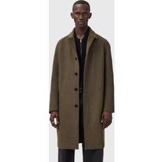 AllSaints Coats AllSaints Wool Blend Overcoat Single-Breasted Coat