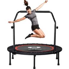 Fitness Trampolines 40 Foldable Fitness Mini Trampoline Rebounder