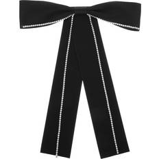 Black Brooches iplusmile Bow Brooch Pin Cloth Black
