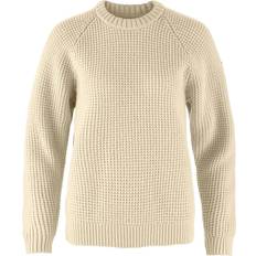 Merino Wool Jumpers Fjällräven Övik Waffle Knit Wool Jumper - Sand