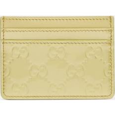 Gucci Korthållare Gucci GG Emblem Leather Card Holder - Green