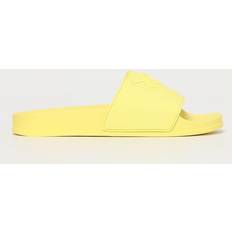 Uld Sandaler Pinko Gule Gummisandaler Med Logoprint Uld - Gul