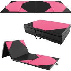 Faltbare Kunstleder Trainingsmatte 300 x 117 x 5 cm