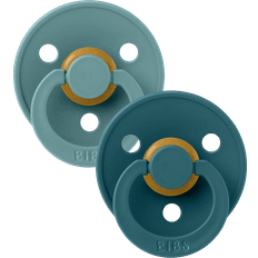Bibs Color Pacifiers Size 2, 6-18m, 2-pack Icelandic Sea/Forest Lake
