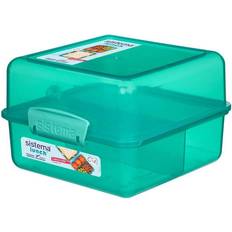 Sistema Kitchen Accessories Sistema Cube Teal Food Container 1.4L
