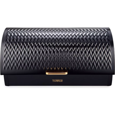 Tower Empire Black Bread Box