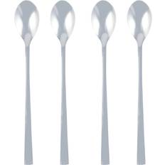 Long Spoons on sale Pack of 4 My Latte Spoons Silver Long Spoon 4pcs