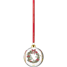 Holmegaard Bauble of the Year 2025 Clear/Red Christmas Tree Ornament 8.5cm