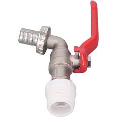 Quarter Turn Brass PVC Ball Valve 15mm Drain Outlet