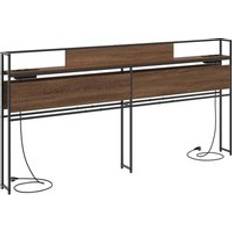 Senge & Madrasser Opbevaringshovedgavl Med Hylde Brun Eg 200 cm Sengegavl 508cm