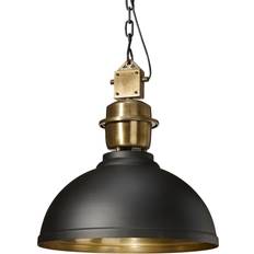 Guld Pendellampor PR Home Manchester Taklampa Svart Mässing 52 cm Pendellampa
