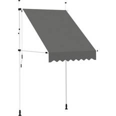 vidaXL Manual Retractable Awning - Anthracite 150x120cm