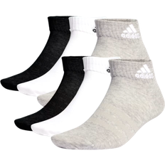 Herr - Multifärgade Strumpor adidas Thin And Light Sportswear Ankle Socks 6-pack - Medium Gray Heather/White/Black