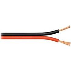 Wentronic 2x1.5mm² CCA Unterminated Speaker Cable Black/Red 25m