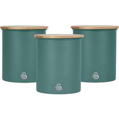 Swan Nordic Green Kitchen Container 3pcs 1.84L