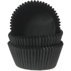 Sort Muffinforme House of Marie Mini Black Muffin Case 5 cm