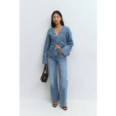 Gina Tricot Jeans Gina Tricot Jeans Front Pocket Flare Bootcut Jeans - Blå