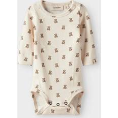 Lil'Atelier Nbngayo Elo LS Slim Body - Brun/Grå/Ullvit