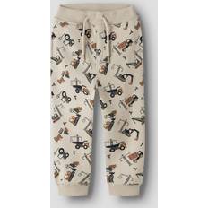 Beige - Drenge Bukser Name It Regular Fit Vimo Sland Fossil Excavator Sweatpants - Beige