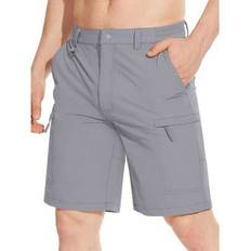 Hiking Shorts Shein Summer Quick Dry Outdoor Cargo Shorts Lightweight Waterproof - Light Grey