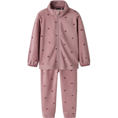 Name It Polyester Fleecetøj Name It Nmnspektra Fleece Sæt Aop Fo 104 - Rosé/Gammelrosa