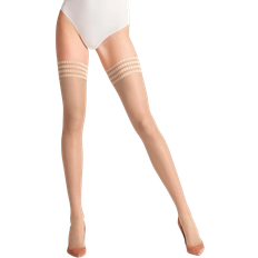 Beige - Dame Stay-ups Falke Pure Matt 20 Den Women Stay Ups -Cocoon