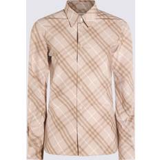 Burberry Oxford Shirts Burberry Slim Fit Check Cotton Shirt - Beige Grey