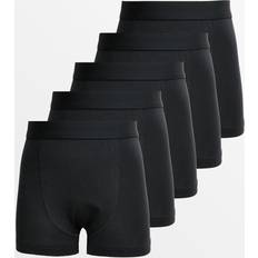 Tu Boxer Shorts Tu Trunks 5 Pack - Plain Black