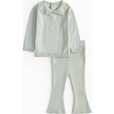 Tu Other Sets Tu Knitted Collar Apricot Harvest Set - Green