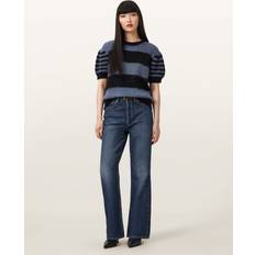AllSaints Women Jeans AllSaints Mathilde Relaxed Bootcut Jeans - Dark Indigo
