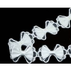 Dual Layer Bowknot Lace Ribbon Trim