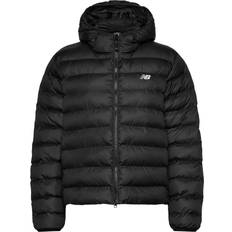 New Balance Dam Jackor New Balance Sport Essentials Hooded Puffer Jacket - Svart