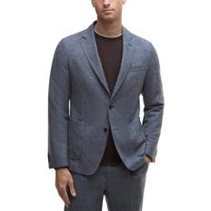 Barbour Men Blazers Barbour Check Single Breasted Modern Blazer - Navy