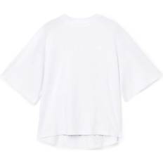 AllSaints Women T-shirts AllSaints Womens Vision Amelie Logo-Print Cotton T-Shirt - Optic White