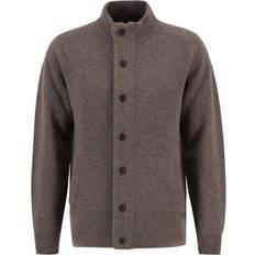 Barbour Trøjer Barbour Essential Patch Zip Thru Strik Uldstriktrøje Alcantara - Grå
