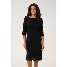 Korte kjoler - Trekvartlange ærmer Cream Crpria A Shape Dress Kjoler Pitch Black