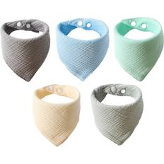 Drool Bibs Temu 5pcs Of Bibs Made Of Gauze