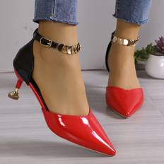 Women Heeled Sandals Temu Elegant Women's Stiletto Sandals Pointed Toe High Heel Dress Shoes - Multicolor