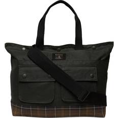 Herre Muleposer Barbour Field Wax Tote Bag - Green