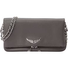 Zadig & Voltaire Clutch tasker Zadig & Voltaire Clutch Uld Skuldertaske Rock Mørkegrå