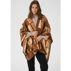 Beige - Dame Ponchos & Kapper Cream Crblye Teddy Cape - Brown