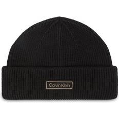 Calvin Klein Herr Mössor Calvin Klein Wool Cashmere Blend Fisherman Beanie - Black