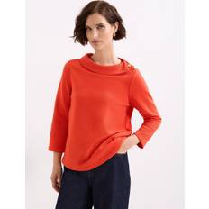Phase Eight Blouses Phase Eight Remy Textured Button Detail Top - Red
