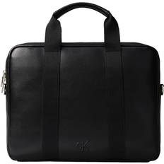 Calvin Klein Dame Computertasker Calvin Klein Computertaske Cargo Pebbled Smart Storage Laptop Bag - Black