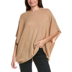 Brown - Women Capes & Ponchos Amicale Amicale Cashmere Knit Crewneck Poncho