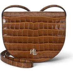 Skinn - Vita Axelremsväskor Lauren Ralph Lauren Axelremsväska Medium Witley Crossbody Handväska - Brun