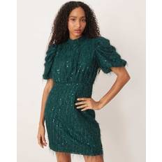 Gröna - Korta klänningar Yas Ilza Sequin Dress Ponderosa Pine - Grön