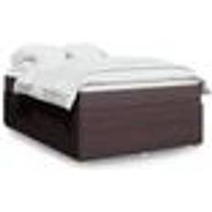 Senge & Madrasser Mit Matratze Dunkelbraun 140x190 cm Boxspringbett