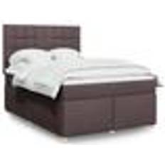 Senge & Madrasser Mit Matratze Dunkelbraun 140x190 cm Boxspringbett